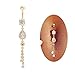 CrazyPiercing Sexy Waterdrop Zircon Dangle Navel Belly Button Ring Body Piercing Jewellery