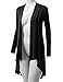 URBANCLEO Womens Basic Hi-Lo Open Front Long Cardigan BLACK, L