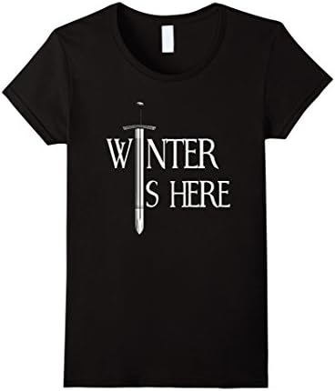 Womens Winter Is Here - Perfect Gift for Major Fans. Medium Black