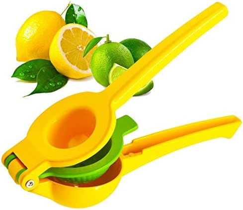 Cosmo Kitchen's Premium Aluminum Manual Citrus Juicer - Durable, Heavy Duty and Premium Quality Lemon Lime Juice Presser that's Eay to Use, has Large Capacity and Guaranteed to Press the Most Juice!