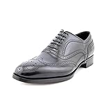 Brioni QEA20N PZ706 Mens Size 9.5 Black Wingtip Leather Oxfords Shoes UK 8.5