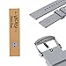 Archer Watch Straps - Soft Silicone Quick Release Watch Bands (Platinum Gray, 20mm)