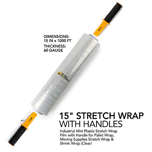 15 Inch Stretch Wrap Industrial Clear Plastic Stretch Wrap Film for