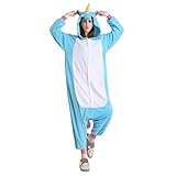 Newcosplay Halloween Unicorn Pajamas Homewear OnePiece Cosplay Costume Lounge Wear (M-for Height 63