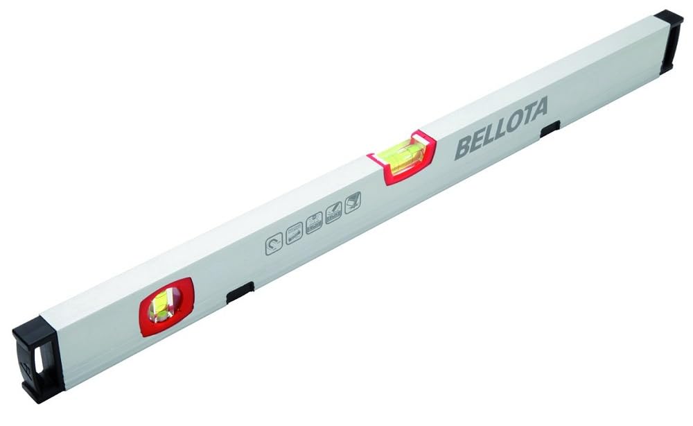 Bellota 50101M-40 Tubular spirit level 40 cm with vial sensitivity of 0.5 mm/m and strong magnets