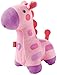 Fisher-Price Soothe & Glow Giraffe, pink plush toy with music and light for baby