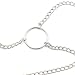 Aubrey Stainless Steel Chain with Adjustable Clips,Entertainment Chains Clamps Massage Tool Clothing Accessories with Storage Bag