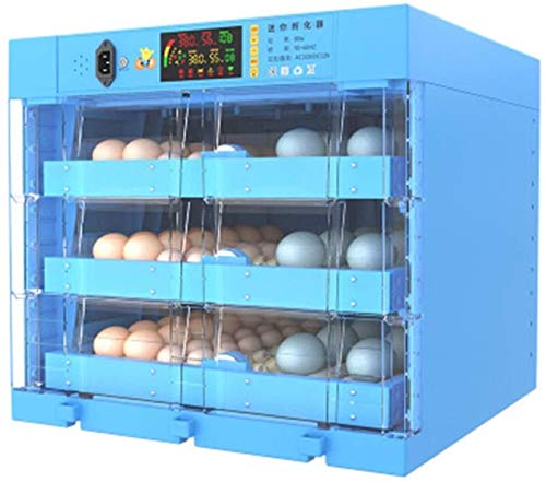 Brutmaschine Vollautomatisch 192 Hühner Eier Brutgerät, Intelligent Brutautomat mit LED Temperatur…