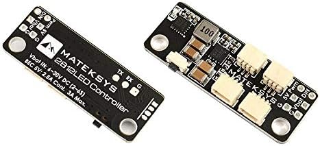 Matek System 2812LED Controller 2-6S LED Control Module with 5V BEC for WS2812 LED Strip Light