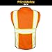KwikSafety - Charlotte, NC - BIG KAHUNA Safety Vest [11 Pockets] Class 2 ANSI OSHA Reflective Vest Durable High Visibility Vest Construction Safety Vest for Men Industrial Work Gear/Orange Medium