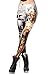 Timemory Women's Chic Ugly Santa Christmas Leggings Funny Costume Tights