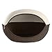 Furhaven Pet Cat Bed Furniture | Two-Color Round Felt Pet House Private Den Hideout Pet Bed for Cats & Small Dogs, Heather Brown/Cream, One Sizethumb 2