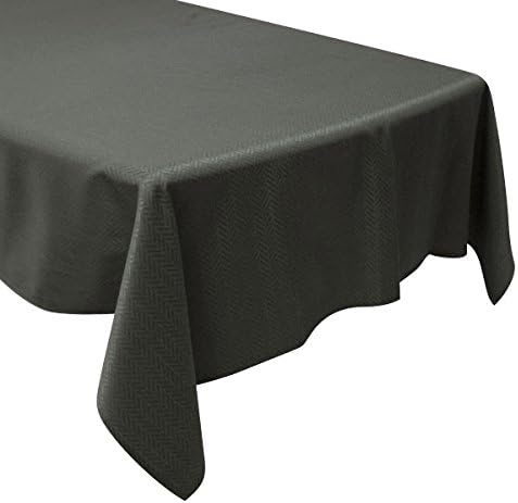 Cleib herringbone pattern and water-repellent tablecloths about 140x230cm black FS006