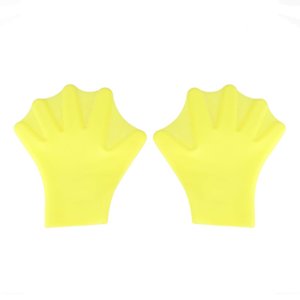 forfar Beautyrain Finger Fins Gloves Hand Swimming Frog Training 
