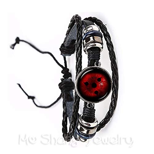 Cherist Japón Naruto Joyería Uchiha Sasuke Sharingan Pulsera