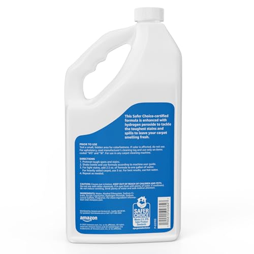 AMAZON BASICS CARPET CLEANER, CARPET STAIN REMOVER, FRESH SCENT, 64 FL OZ