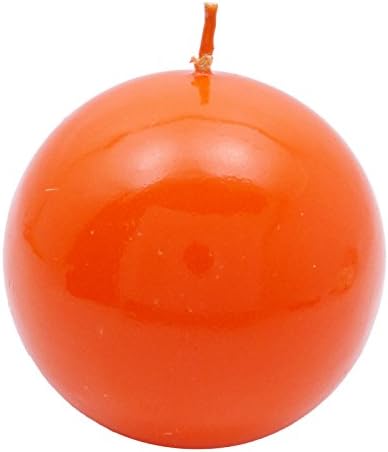 Decoration Orange Ball Candle Wax Sphere Candles Wedding Party Home Unscented