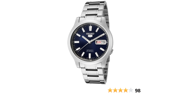 Amazon.com: Seiko Unisex 5 Sports 37mm Steel Bracelet \u0026 Case Hardlex  Crystal Automatic Blue Dial Analog Watch SNK793K1 : Seiko: Clothing, Shoes  \u0026 Jewelry
