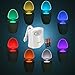 Toilet Light LED Motion Activated - 3pcs Battery Included - Lanaco Human Body Motion Sensor Toilet Night Light, 8 Colors Changing Energy-Efficient Bowl Nightlight for Bathroom Washroom