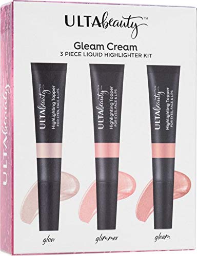 Ulta Beauty Gleam Cream 3 Piece Liquid Highlighter Kit.