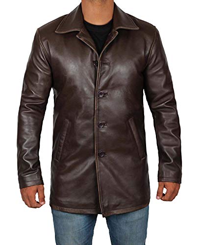 Blingsoul Leather Bomber Jackets for Men - Brown Leather Coats for Adults | [1500031] Super N Brown, XS