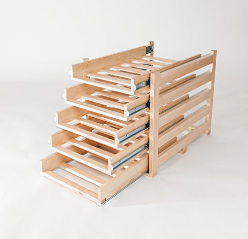 Wine-Logic-In-Cabinet-Sliding-Tray-Wine-Rack-30-Bottle-Solid-Maple-Wood-Unstained-with-Clear-Satin-Lacquer-Finish