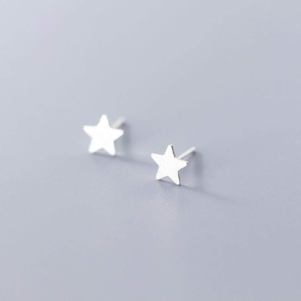 Stud For Women Silver 925 Minimalist Star Fine Women Jewelry Stud 925 Sterling Silver Women