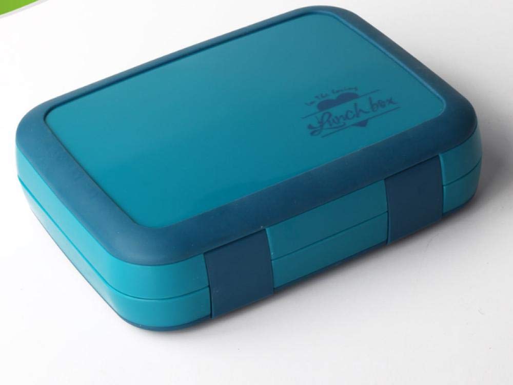 Cuatro compartimentos de loncheras, almejas, loncheras-Azul pavo ...