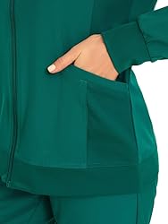 COZYFIT Scrub Jackets for Woman, Zip Front Nurse