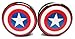 Captain America Classic Shield Ear Plugs - Acrylic Screw-On - New - 8 Sizes - The Avengers - Pair