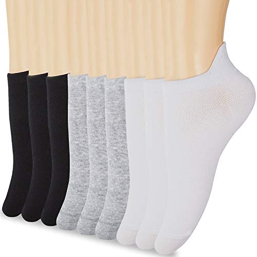 Low Cut socks for Women 9 Pack, Athletic Low Cut Sock Sport Running Athletic Socks