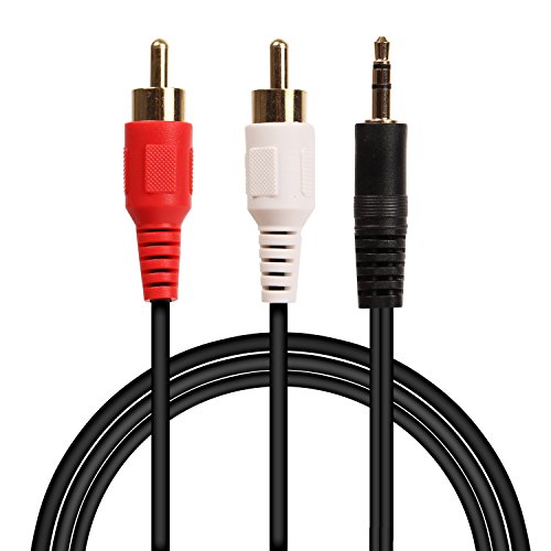 Wawpi 3.5mm male 1/8" plug to 2 dual rca stereo audio adapte…