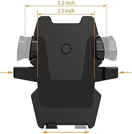 Ezip Universal Car Mobile Holder/Long Neck One Touch Car Mount 360° Rotation with Ultimate Reusable Suction Cup for Car Dashboard/Car Windshield/Desktop