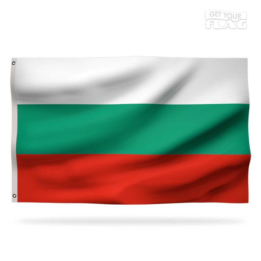 Premium Bulgaria Flag 150x90cm - Very Resistant and Excellent Quality Bulgarian Flag with 2 metal eyelets - Be proud of your colors ! — image 1