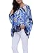 iNewbetter Womens Floral Batwing Sleeve Beach Loose Blouse Tunic Tops 296