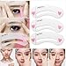 3pcs Lady Eyebrow Grooming Beauty Tools Plastic Brow Drawing Shaping Template