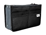 Periea Handbag Organizer, 12 Compartments - Chelsy (Black, Large)