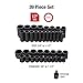 SUNEX TOOLS 2698 1/2-Inch Drive 12-Point SAE Master Impact Socket Set, 39-Piece