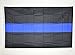 ERT Thin Blue Black Flag 3x5 Foot Brass Grommets to Support Police American Flag