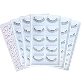 Practice Lashes for Eyelash Extensions, 25 Pairs Training Lashes Practice Eyelash Strips Self Adhesive Lash Extension Supplies by OBEYA