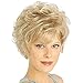 ELIM Blonde Wigs for White Women Short Curly Womens Wig Full Synthetic Hair Wigs with Wig Cap Z122