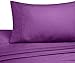 Amazon Basics Lightweight Super Soft Easy Care Wrinkle Free Microfiber 3 Piece Bed Sheet Set with 14-Inch Deep Pockets, Twin, Plum, Solid, Kids, Men & Women Bedding