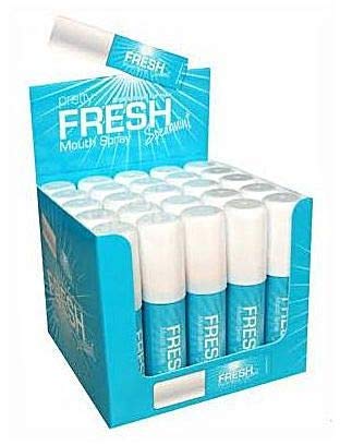 Pack of 25 Pretty Fresh Mouth Spray Bad Breath & Smokers Spearmint