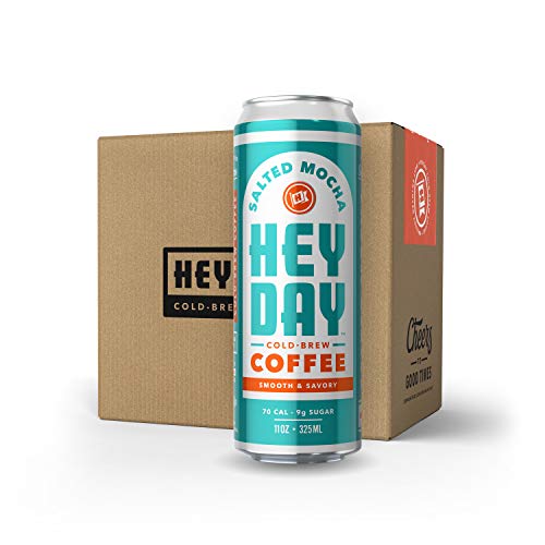 HEYDAY | Cold-Brew Coffee | Salted Mocha | 11 Fl Oz (pack of 12) | Nitro Infused for Freshness | Fair Trade Certified | Non-GMO - Thumbnail 2