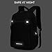 School backpacks for men and women, waterproof and anti-theft business travel notebook backpacks with USB port and earphone interface, suitable for 15.6 inch Laptop-black. (27.2L)