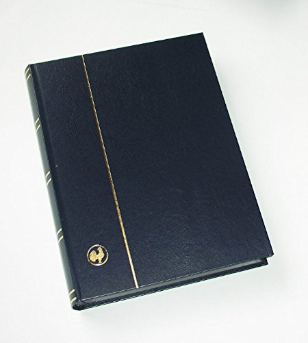 GOLDHAHN-Luxus-60 weiße Seiten A4 Briefmarkenalbum Einsteckbuch Blauer Einband