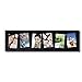 Adeco [PF0267] Decorative Black Wood Wall Hanging collage Picture Photo Frame, 6 Slanted Tilted Skewed Openings, 5x7 inches