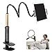 Gooseneck Tablet Stand,Reenfaya Universal Lazy Phone Holder Flexible Long Arm Clip 360 Rotating Desktop Bracket Clamp Mount for iPad iPhone Series/Samsung Galaxy/Nintendo Switch and More(Black/Gold)