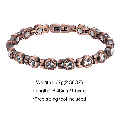 Jecanori Copper Bracelet for Women Therapy Bracelet for