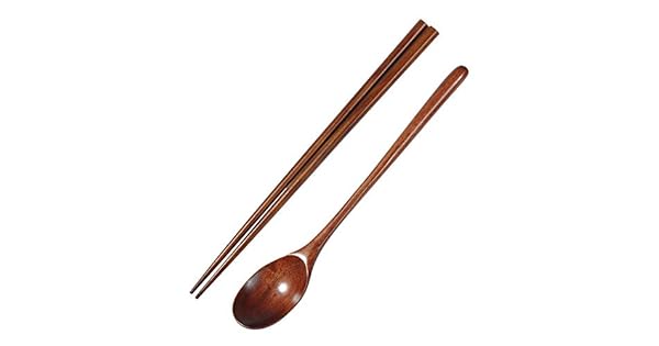 Amazon.com: YJYDADA - Tenedor de madera para cucharas, bambú ...